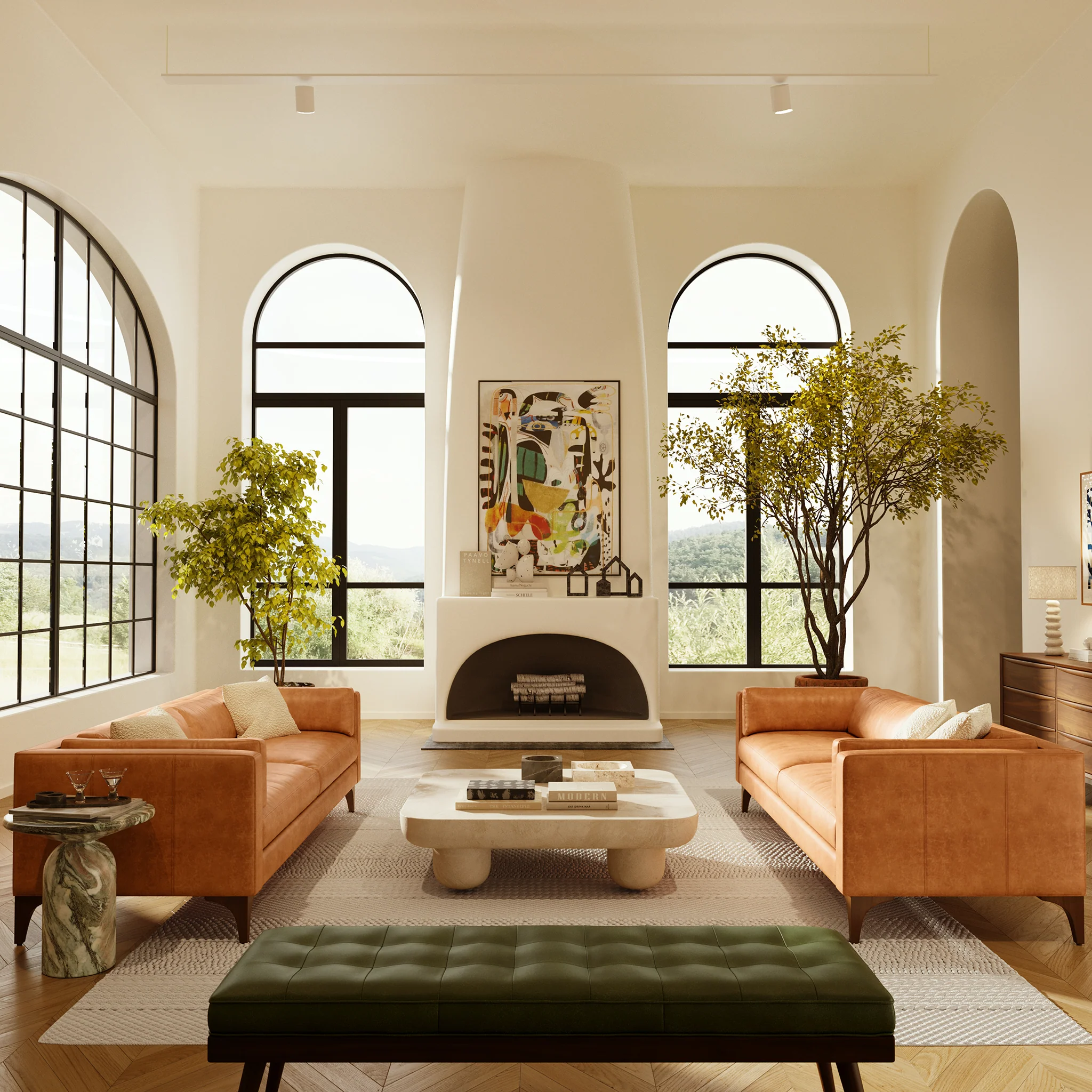 Argan Leather Sofa - Image 27