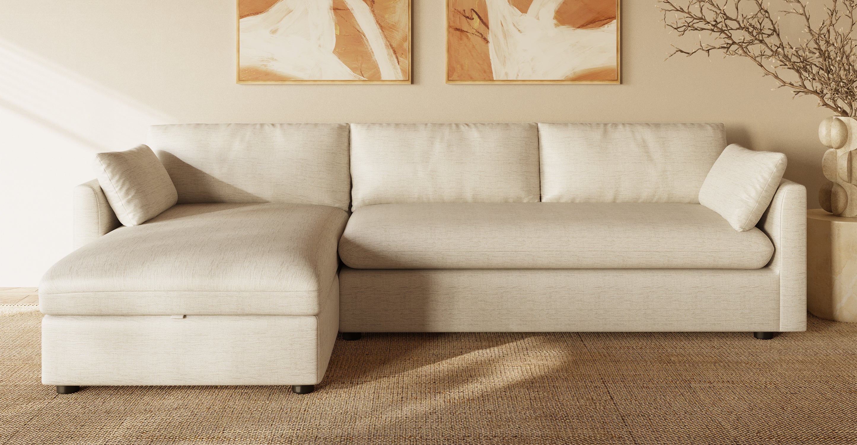 Argos Left-Facing Sleeper Sectional Sofa Bed - Image 18