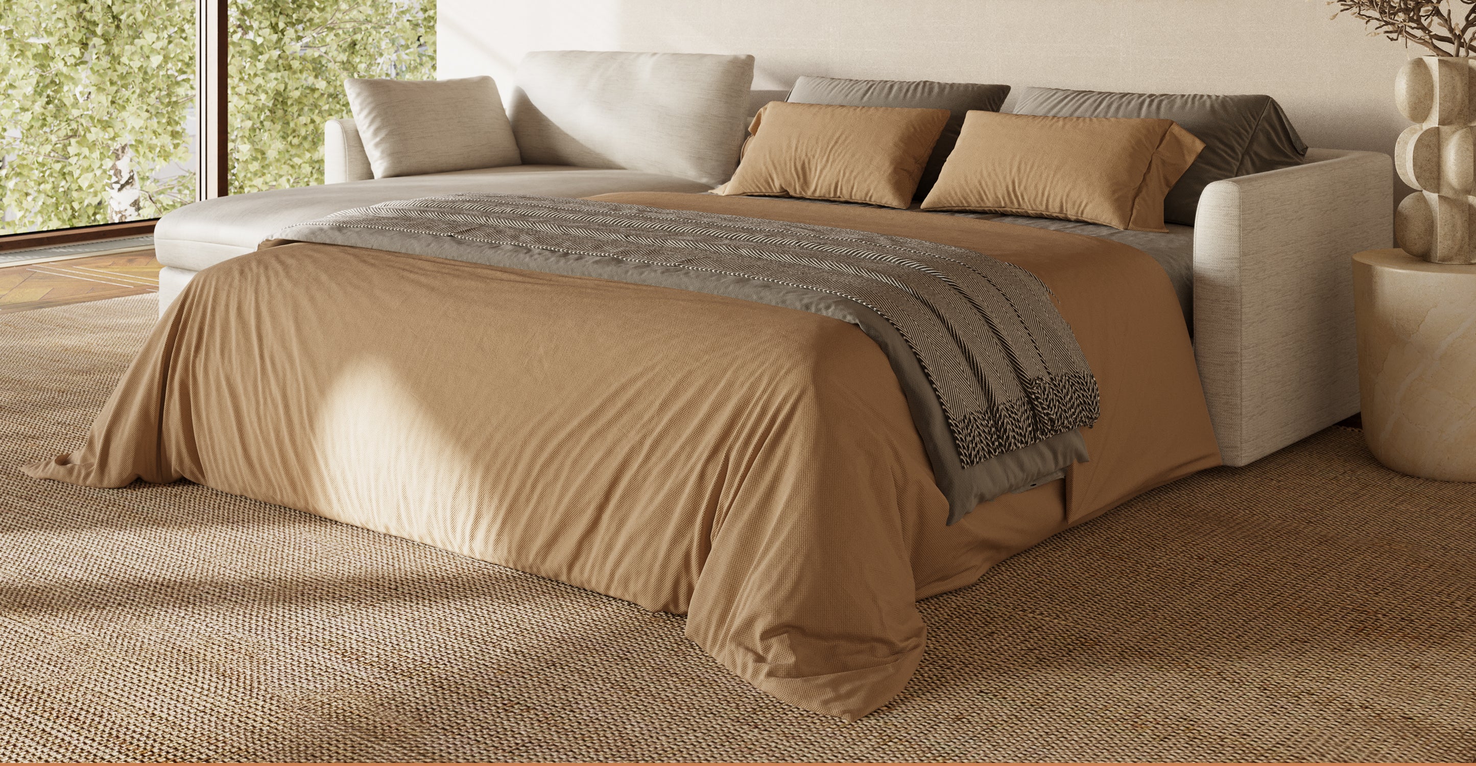 Argos Left-Facing Sleeper Sectional Sofa Bed - Image 20