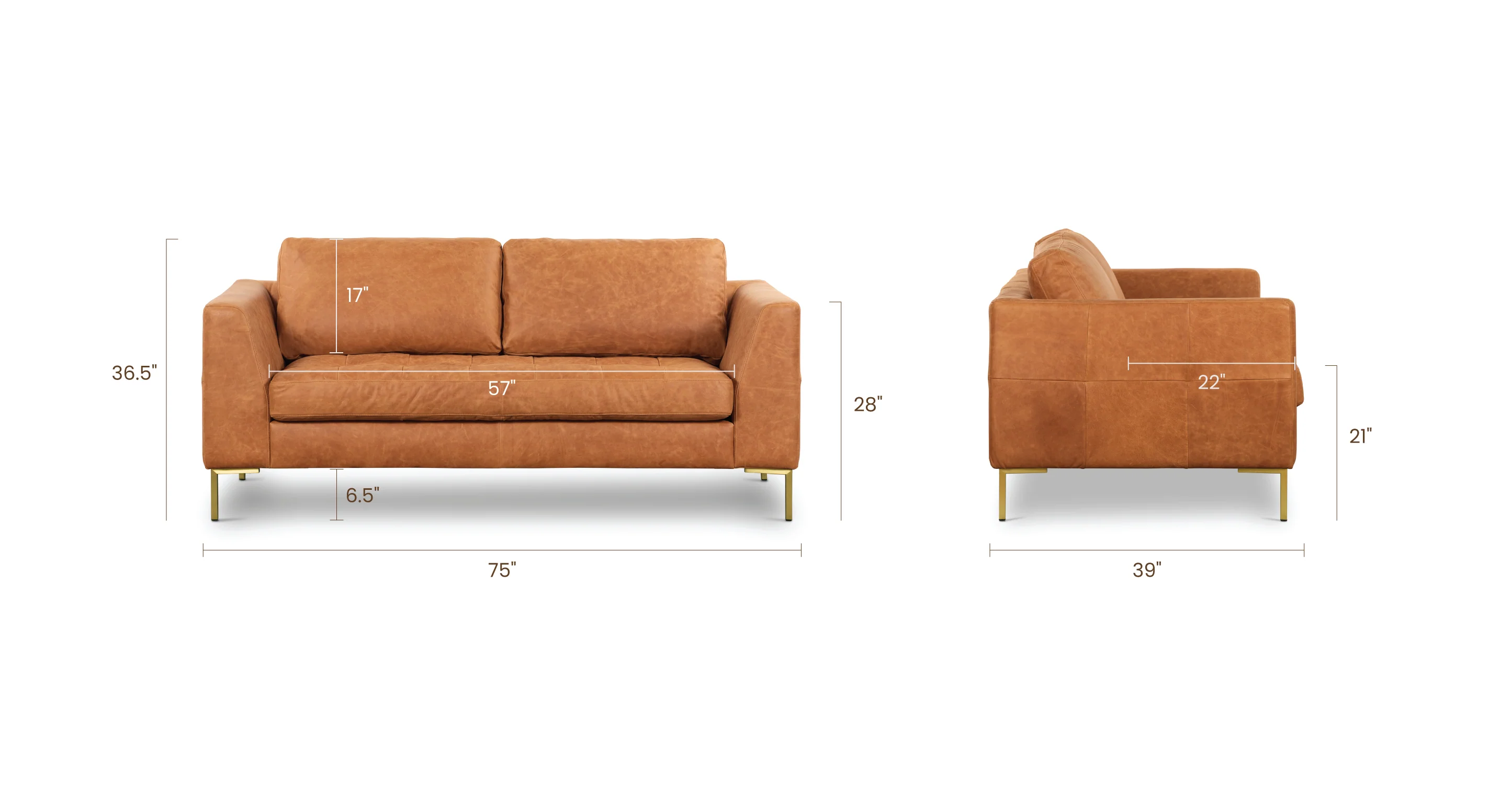 Calle 75" Apartment Sofa - Image 37