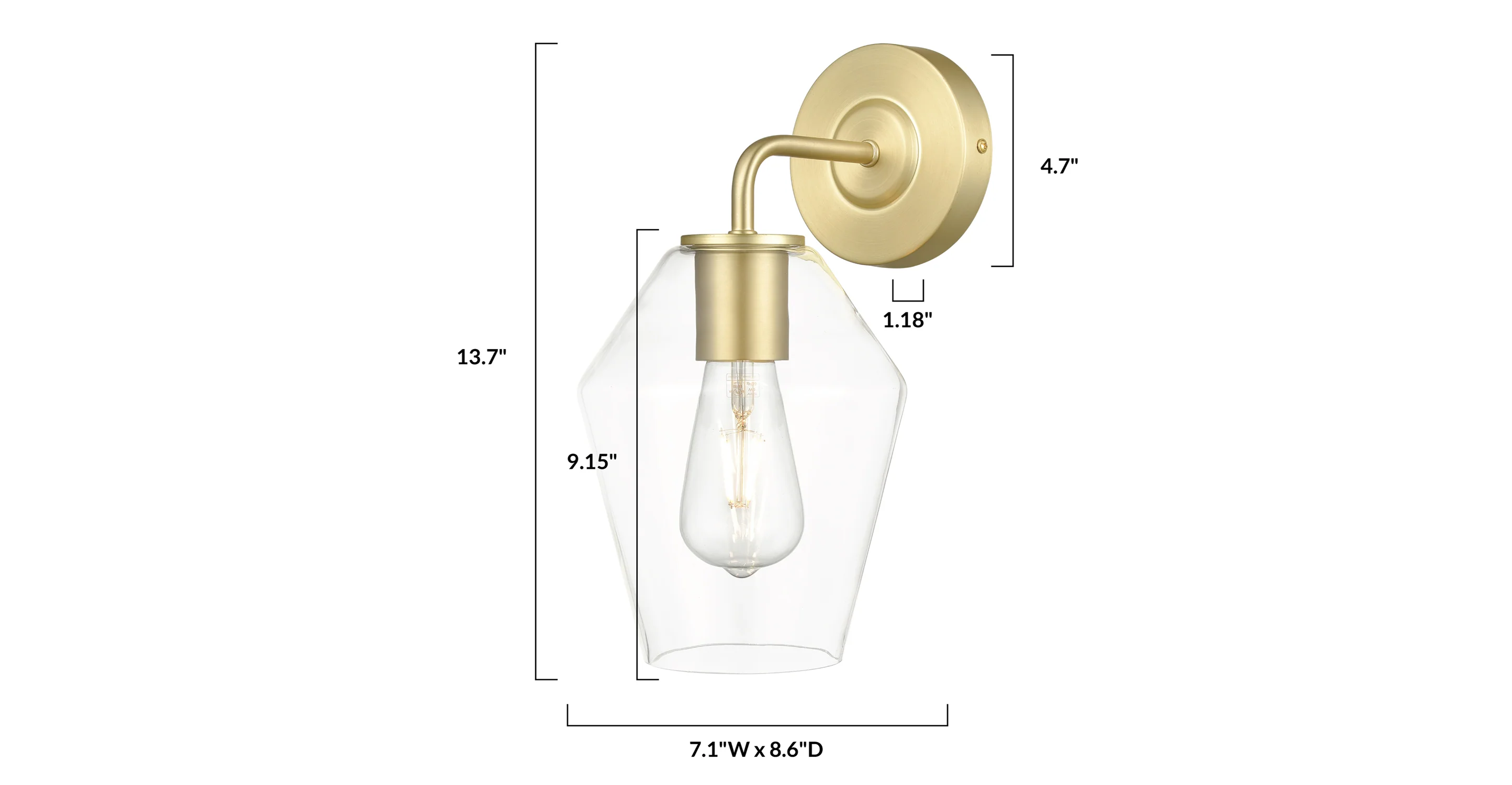Clare Wall Sconce - Image 11