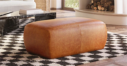 Denver Leather Ottoman - Image 54
