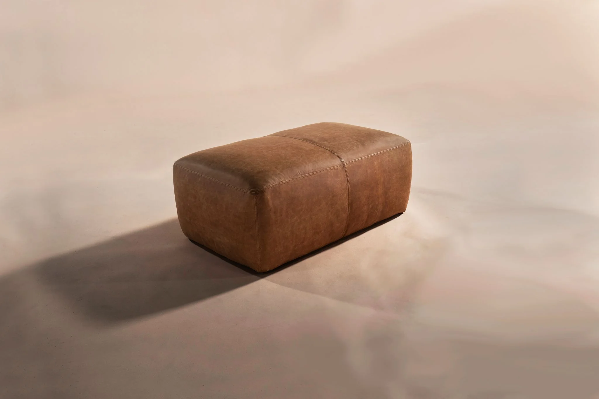 Denver Leather Ottoman - Image 6