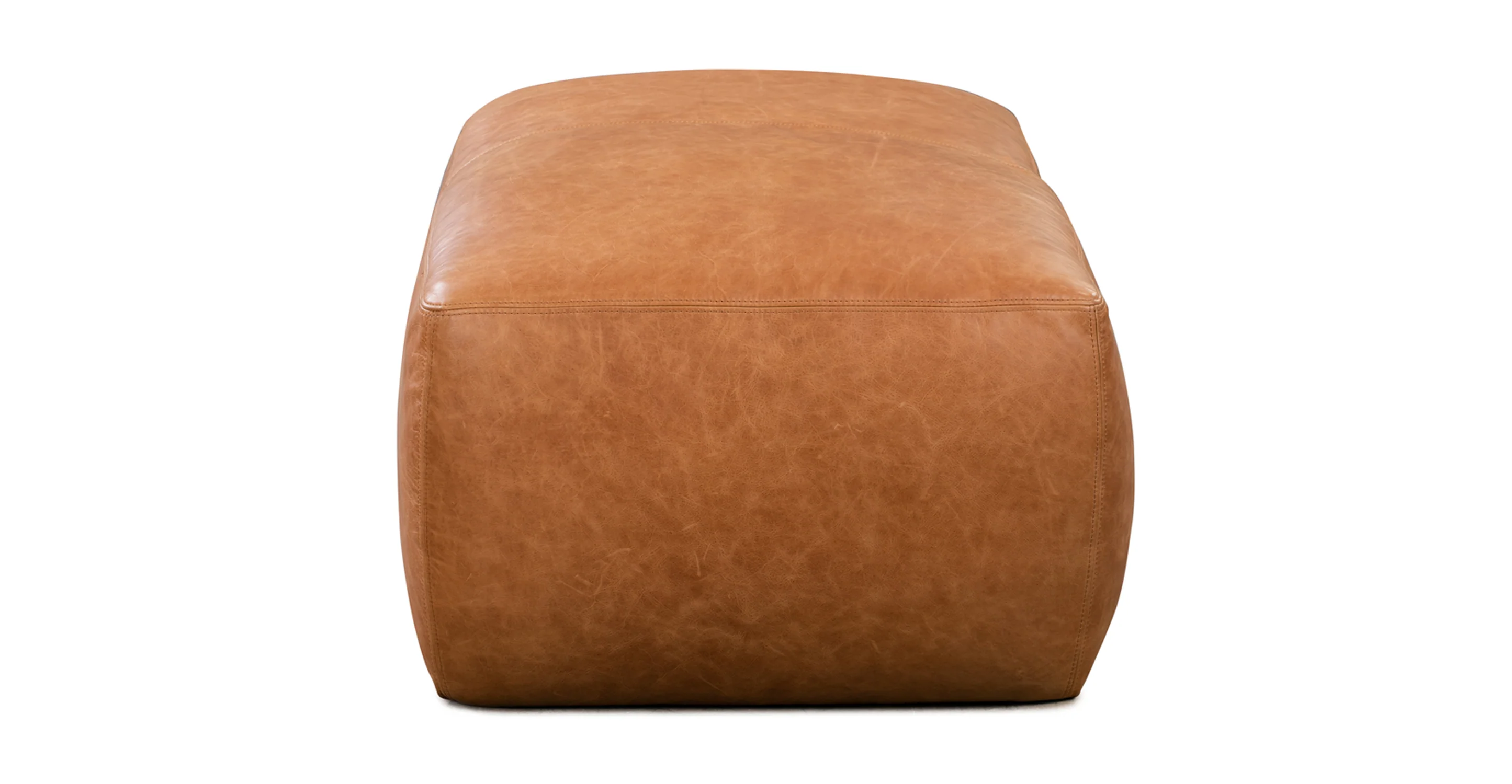 Denver Leather Ottoman - Image 9
