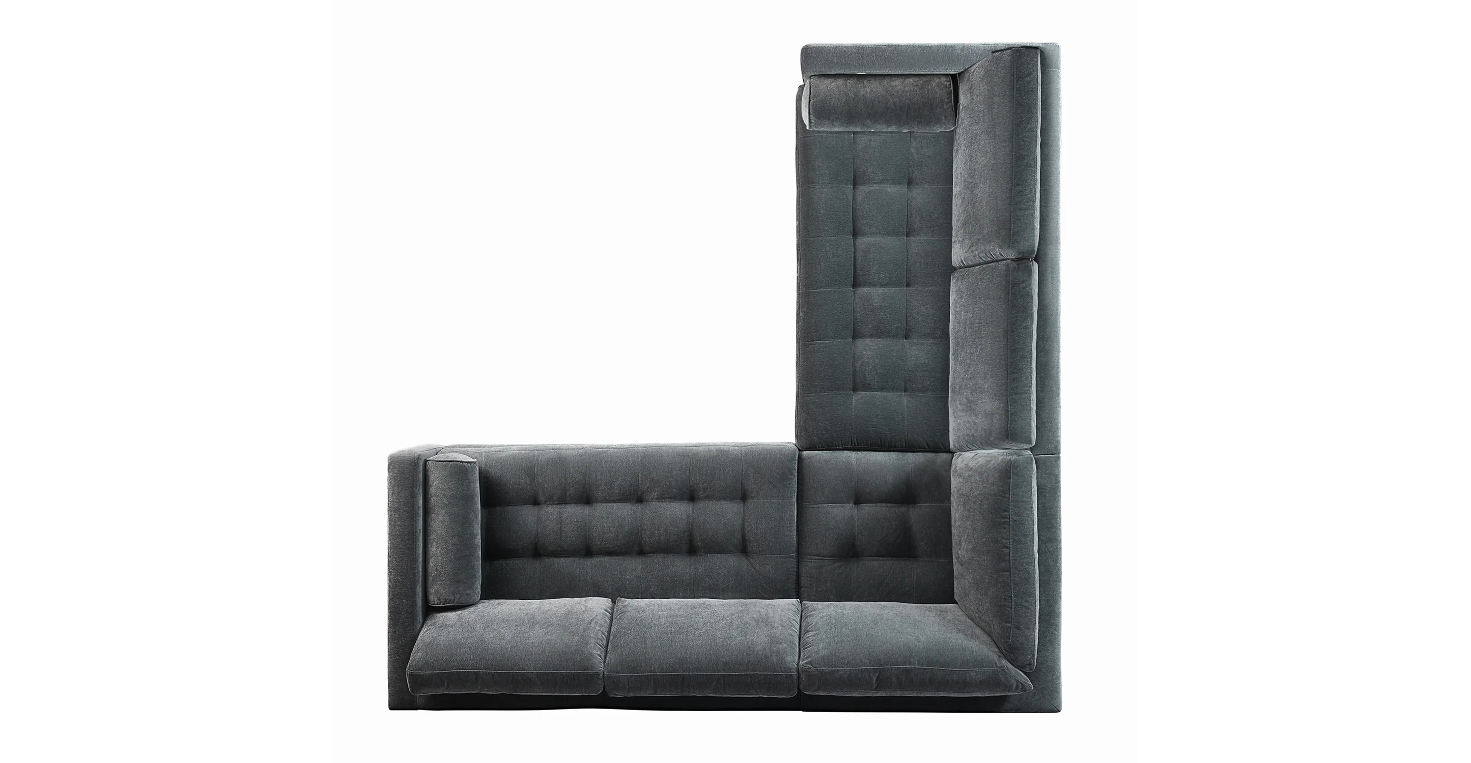 Napa Velvet Corner Sectional Sofa - Image 23