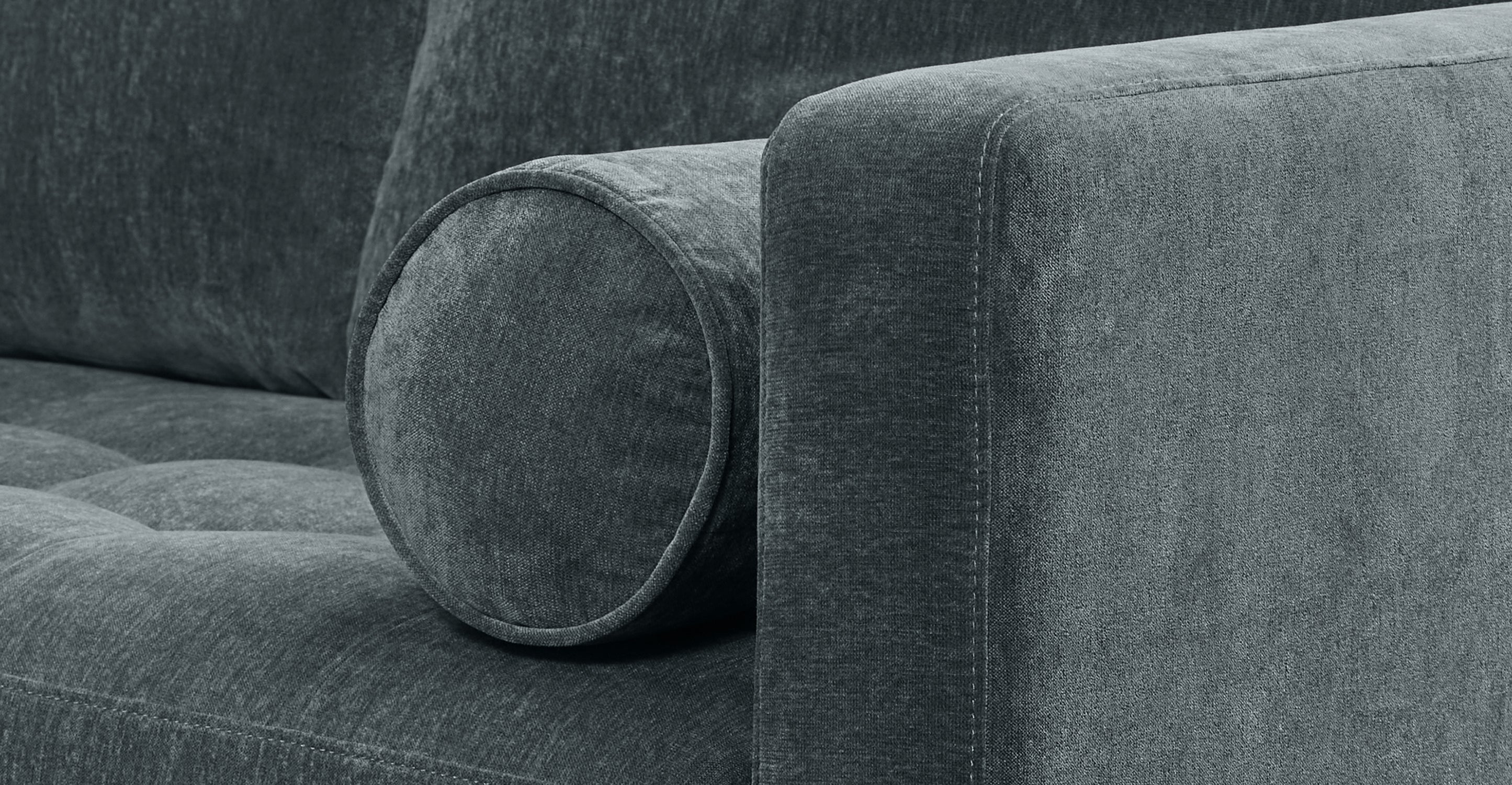 Napa Velvet Corner Sectional Sofa - Image 24