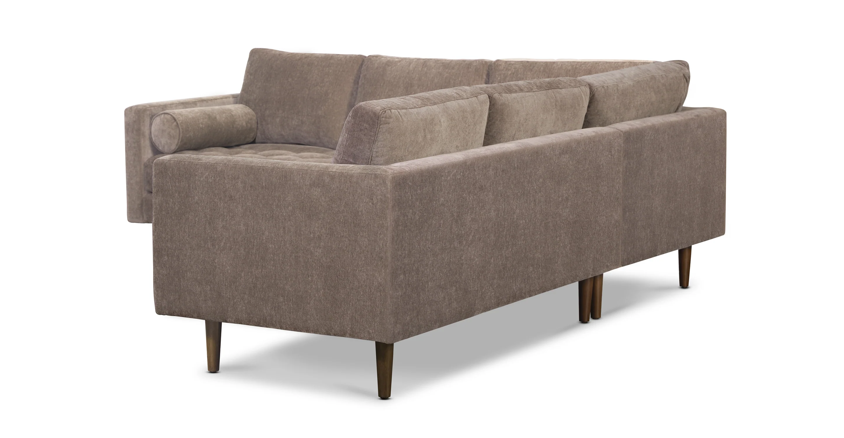Napa Velvet Corner Sectional Sofa - Image 36