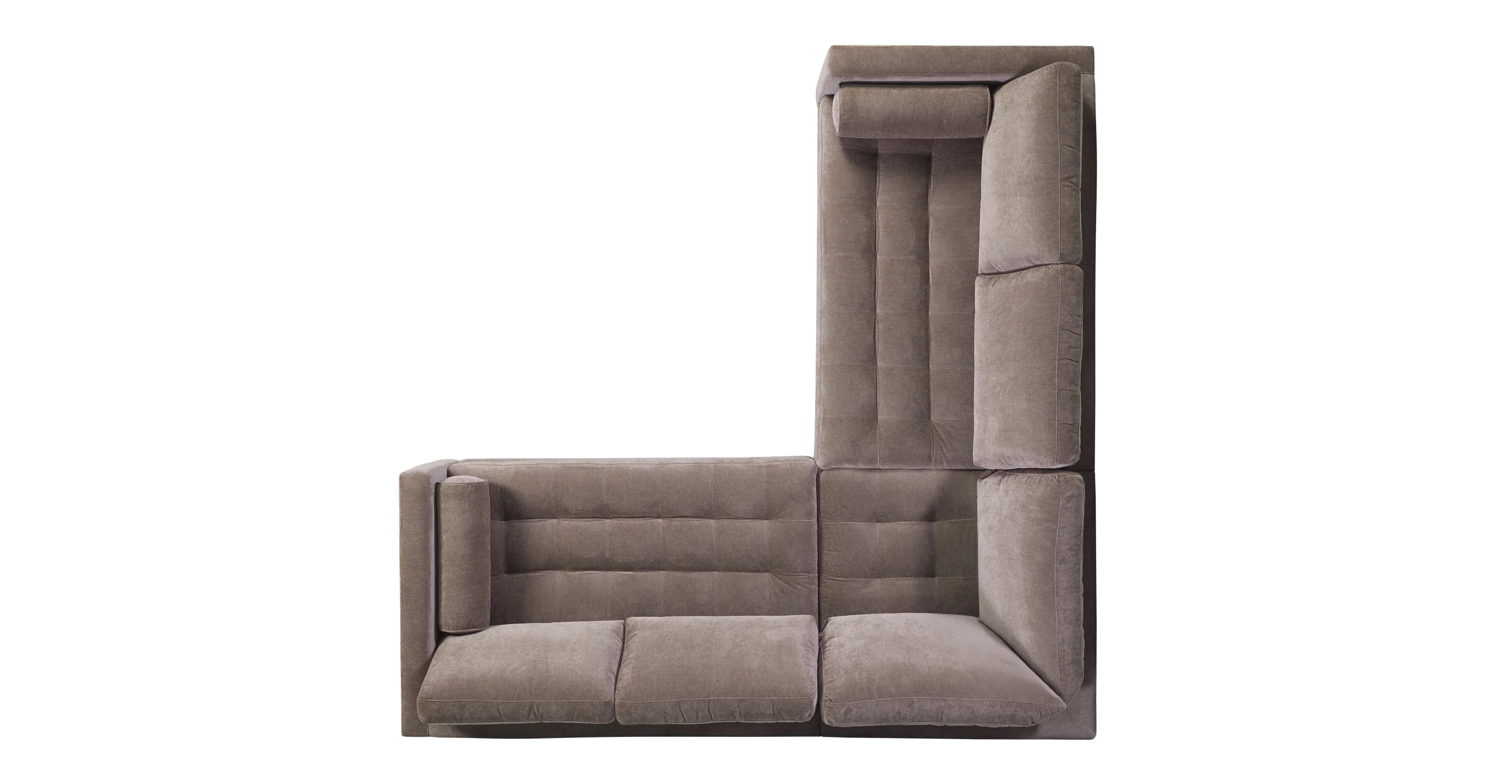 Napa Velvet Corner Sectional Sofa - Image 37