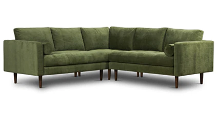 Napa Velvet Corner Sectional Sofa - Image 46