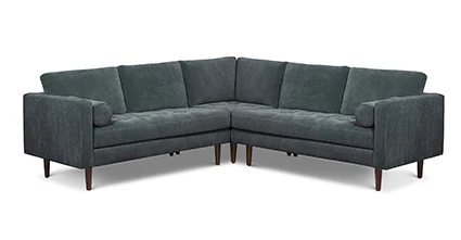 Napa Velvet Corner Sectional Sofa - Image 47