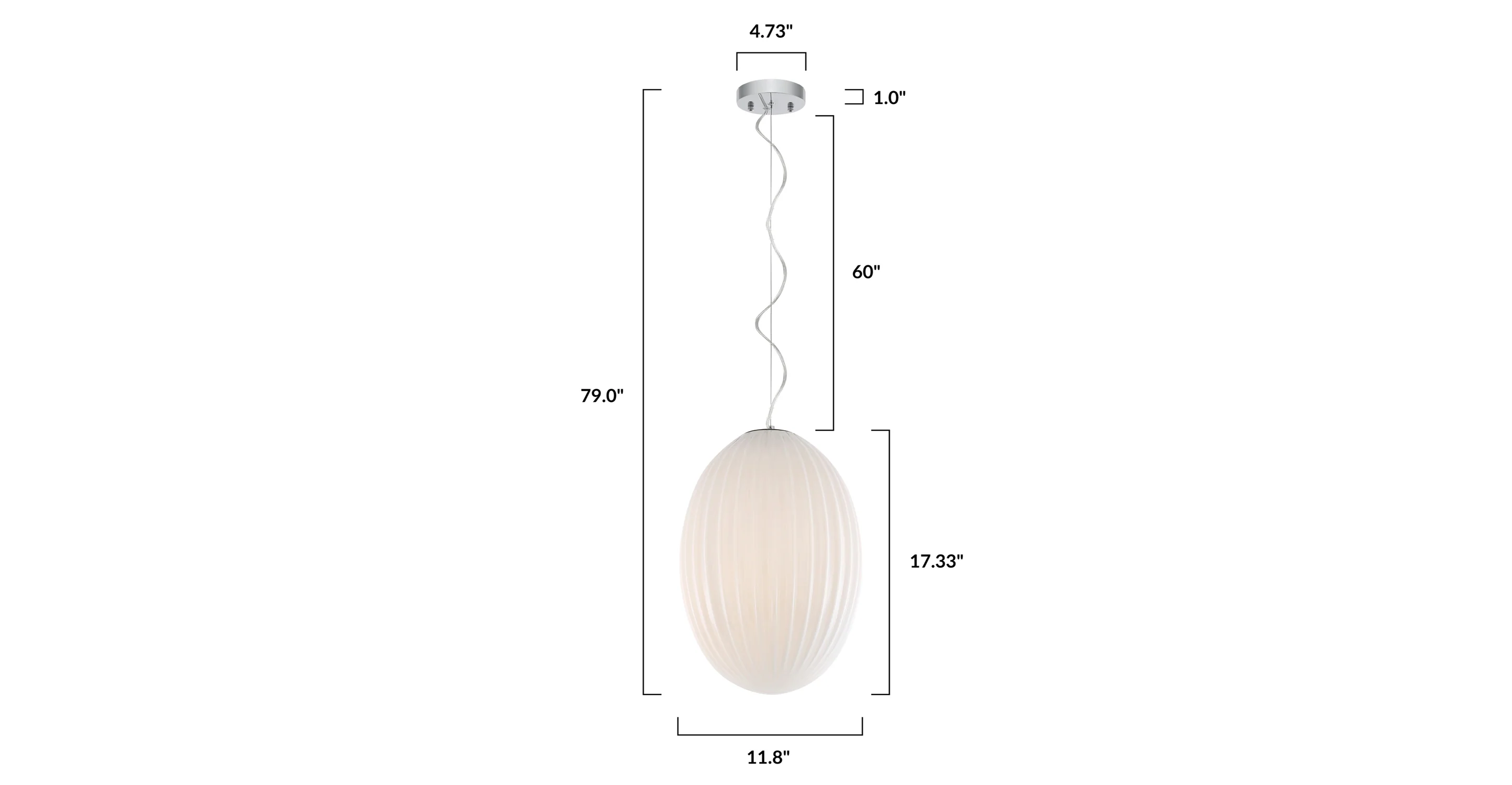 Opal 12" Glass Pendant Light - Image 23