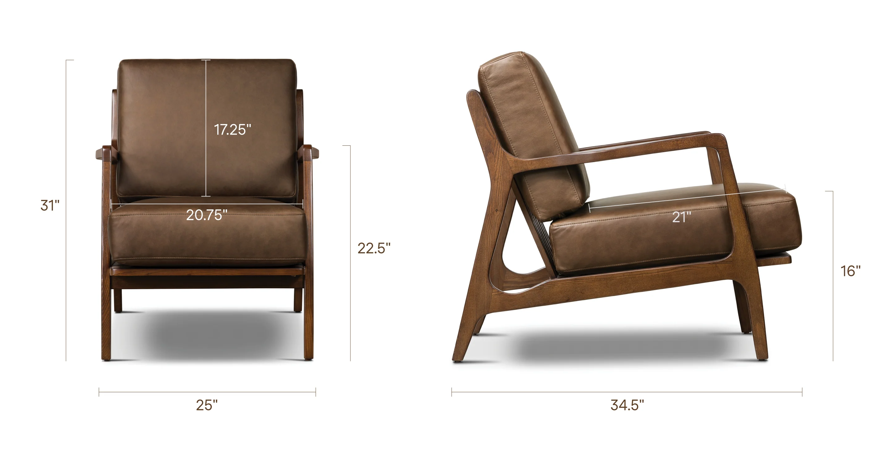 Verity Leather Lounge Chair - Image 97